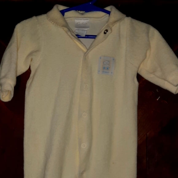 🍀3/15 Vintage 80s Yellow Footie sleeper - Picture 2 of 9